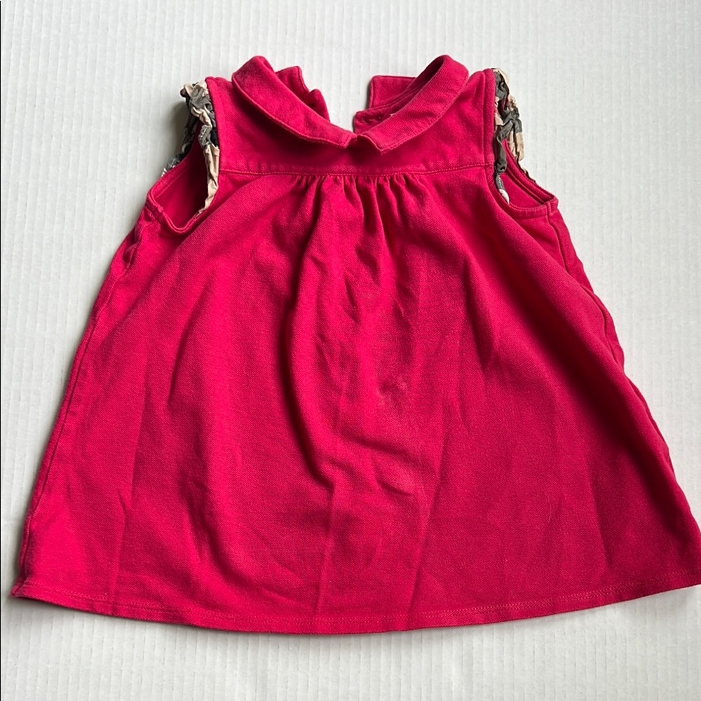 Burberry Kids Red Sleeveless Dress